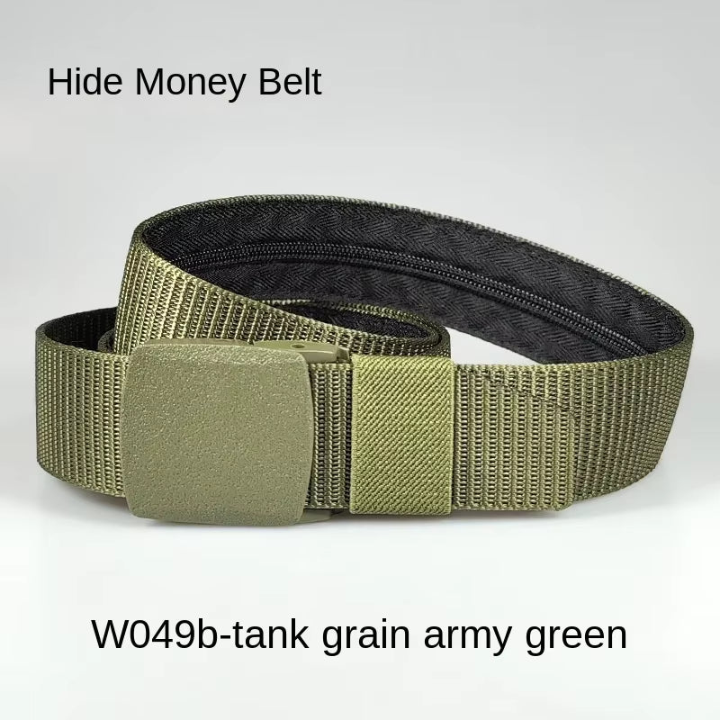 Travel Cash anti Theft Belt Waist Bag Women Portable Hidden Money Strap Belt Wallet Waist Pack Men Secret Hiding Zipper Belt